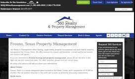 
							         Fresno, Texas Property Management - 360 Realty Management								  
							    