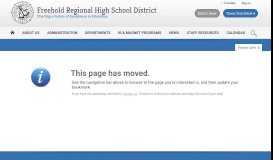 
							         FRHSD Course Registration - Freehold Regional High School District								  
							    