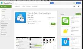 
							         Friends Talk - Chat,Meet New People - Apps on Google Play								  
							    