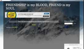 
							         FRIENDSHIP is my BLOOD, FRIEND is my SOUL ...								  
							    