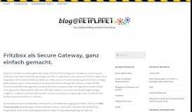 
							         Fritzbox als Secure Gateway, ganz einfach gemacht. – blog@netplanet								  
							    