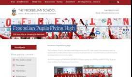 
							         Froebelian Pupils Flying High - The Froebelian School								  
							    