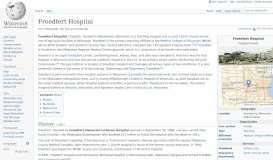 
							         Froedtert Hospital - Wikipedia								  
							    
