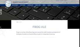 
							         Frog VLE | Ashington Academy								  
							    