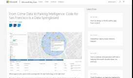 
							         From Crime Data to Parking Intelligence: Code for San Francisco is a ...								  
							    