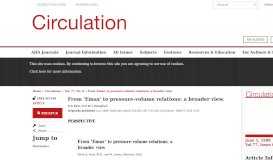 
							         From 'Emax' to pressure-volume relations: a broader view ...								  
							    