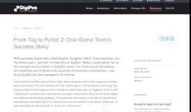 
							         From Tag to Portal 2: One Game Team's Success Story | DigiPen								  
							    