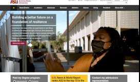 
							         Front | Arizona State University | Ranked #1 university in the US for ...								  
							    