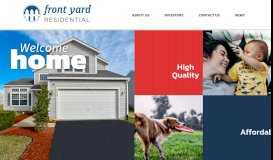
							         Front Yard Residential (RESI) | Affordable Rental Homes in the U.S.								  
							    
