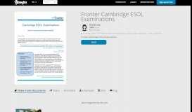 
							         Fronter Cambridge ESOL Examinations - Yumpu								  
							    