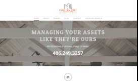 
							         Frontier West Property Management - Home								  
							    