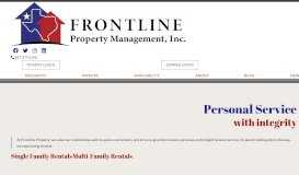 
							         Frontline Property Management								  
							    