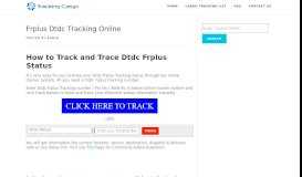 
							         Frplus Dtdc Tracking Online | Track & Trace								  
							    