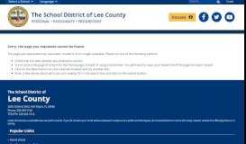 
							         FRS PIN Request - Lee County Schools								  
							    