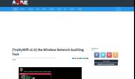 
							         [FruityWifi v1.6] the Wireless Network Auditing Tool - KitPloit								  
							    