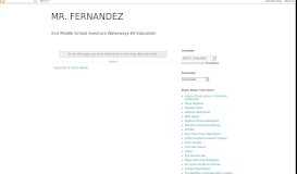 
							         FSA REVIEW LINKS - MR. FERNANDEZ								  
							    