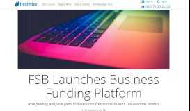 
							         FSB Launches Business Funding Platform - Fleximize								  
							    