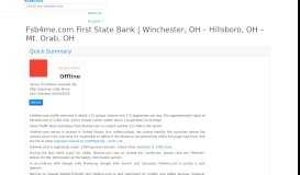 
							         fsb4me.com - First State Bank | Winchester, OH – Hillsboro ...								  
							    