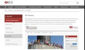 
							         FSI Connect - Bank for International Settlements								  
							    