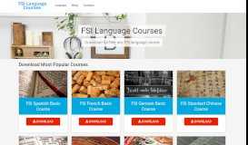 
							         FSI Language Courses - Course Materials For Download								  
							    