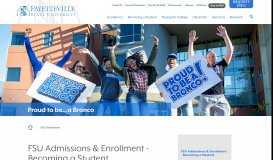 
							         FSU Admissions | Fayetteville State University Admissions & Enrollment								  
							    