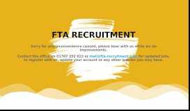 
							         FTA Recruitment								  
							    