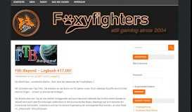 
							         FtB::Beyond – Logbuch #17.001 – Foxyfighters								  
							    