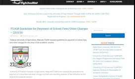 
							         FUAM Guideline for Payment of School Fees/Other Charges - 2015/16 ...								  
							    