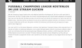 
							         Fußball Champions League kostenlos im Live Stream gucken								  
							    