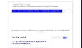 
							         fud portal - Current School News								  
							    