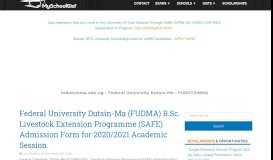 
							         fudutsinma.edu.ng : Federal University Dutsin-Ma : FUDUTSINMA News								  
							    