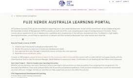 
							         Fuji Xerox Australia Learning Portal | AIM Education & Training								  
							    