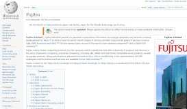 
							         Fujitsu - Wikipedia								  
							    