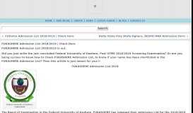 
							         FUKASHERE Admission List 2018/2019 | Check Here - South African ...								  
							    