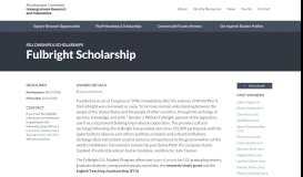 
							         Fulbright Scholarship | Undergraduate Research & Fellowships								  
							    