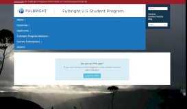 
							         Fulbright Student Program - Login								  
							    