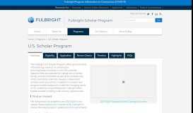 
							         Fulbright U.S. Scholar Program | Fulbright Scholar Program								  
							    
