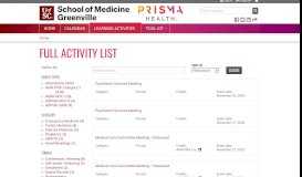 
							         Full Activity List | Page 53 | CME Learning Portal GHS USC SOMG								  
							    
