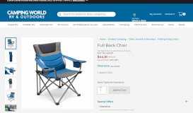 
							         Full Back Chair | Camping World								  
							    