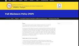 
							         Full Disclosure Policy (FDP) - DILG 6								  
							    