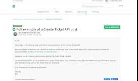 
							         Full example of a Create Ticket API post : Freshdesk								  
							    