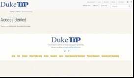 
							         Full Time Non-Seasonal Employment at Duke TIP | Duke TIP								  
							    