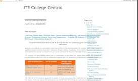 
							         Full-Time Students - ITE College Central								  
							    