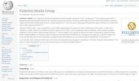 
							         Fullerton Health Group - Wikipedia								  
							    
