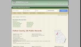 
							         Fulton County Public Records | Search Georgia Government Databases								  
							    