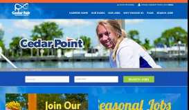 
							         Fun Jobs at Cedar Point | Search Park Jobs and Apply Online Now								  
							    