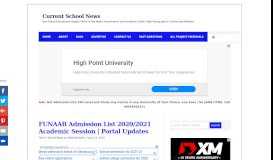 
							         FUNAAB Admission List 2018/2019 is Out Online | See Details Here ...								  
							    