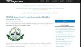 
							         FUNAAB School Fees Payment Procedure 2017/18 - MySchoolGist								  
							    