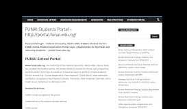 
							         FUNAI Students Portal - http://portal.funai.edu.ng/ - Eduloaded								  
							    