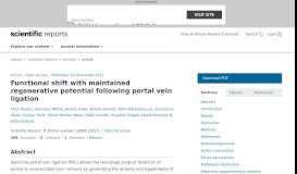
							         Functional shift with maintained regenerative potential following ...								  
							    